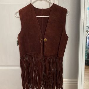 Vintage 1960’s Brown Suede Vest